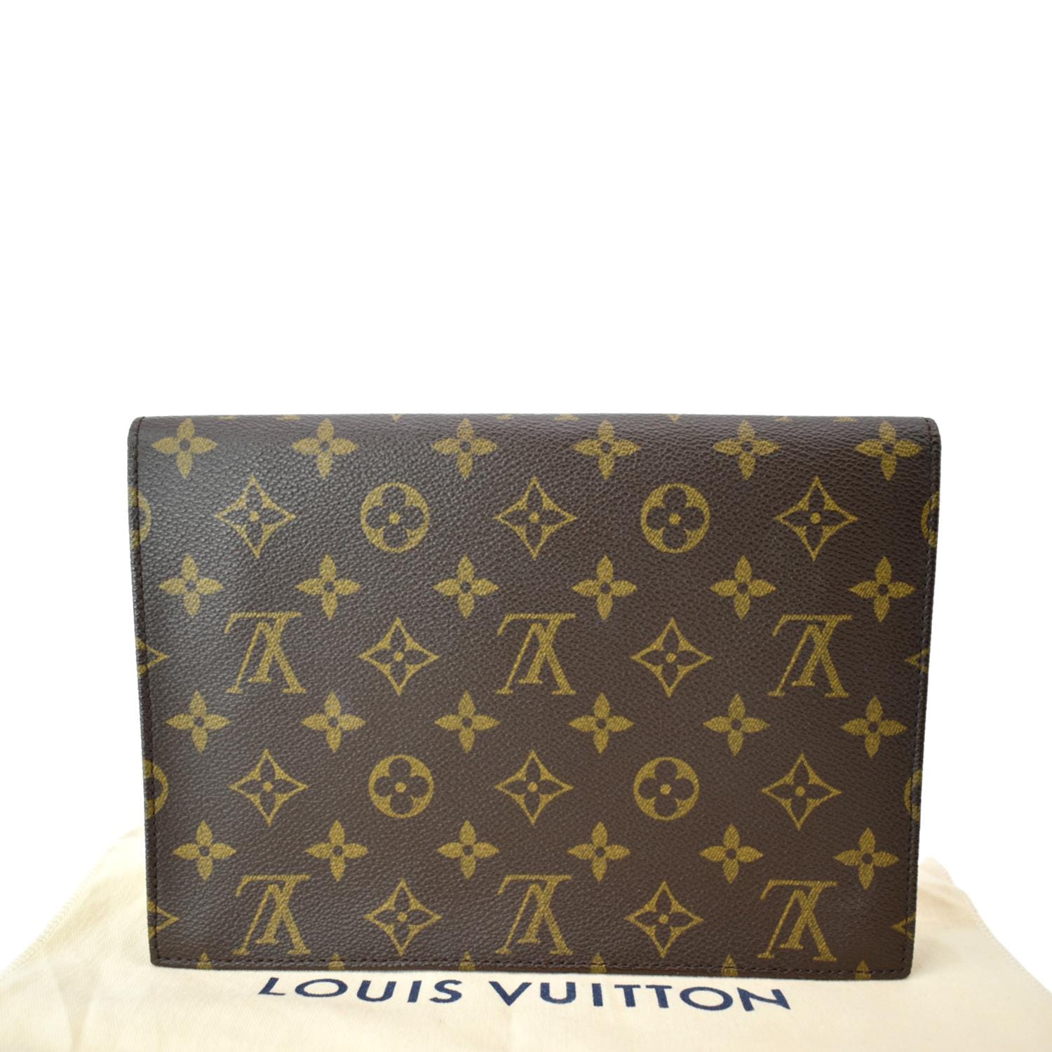 Louis Vuitton Clutch Box Monogram Brown/Black in Coated Canvas with  Palladium-tone - US
