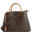 LOUIS VUITTON Montaigne MM Monogram Canvas Shoulder Bag Brown