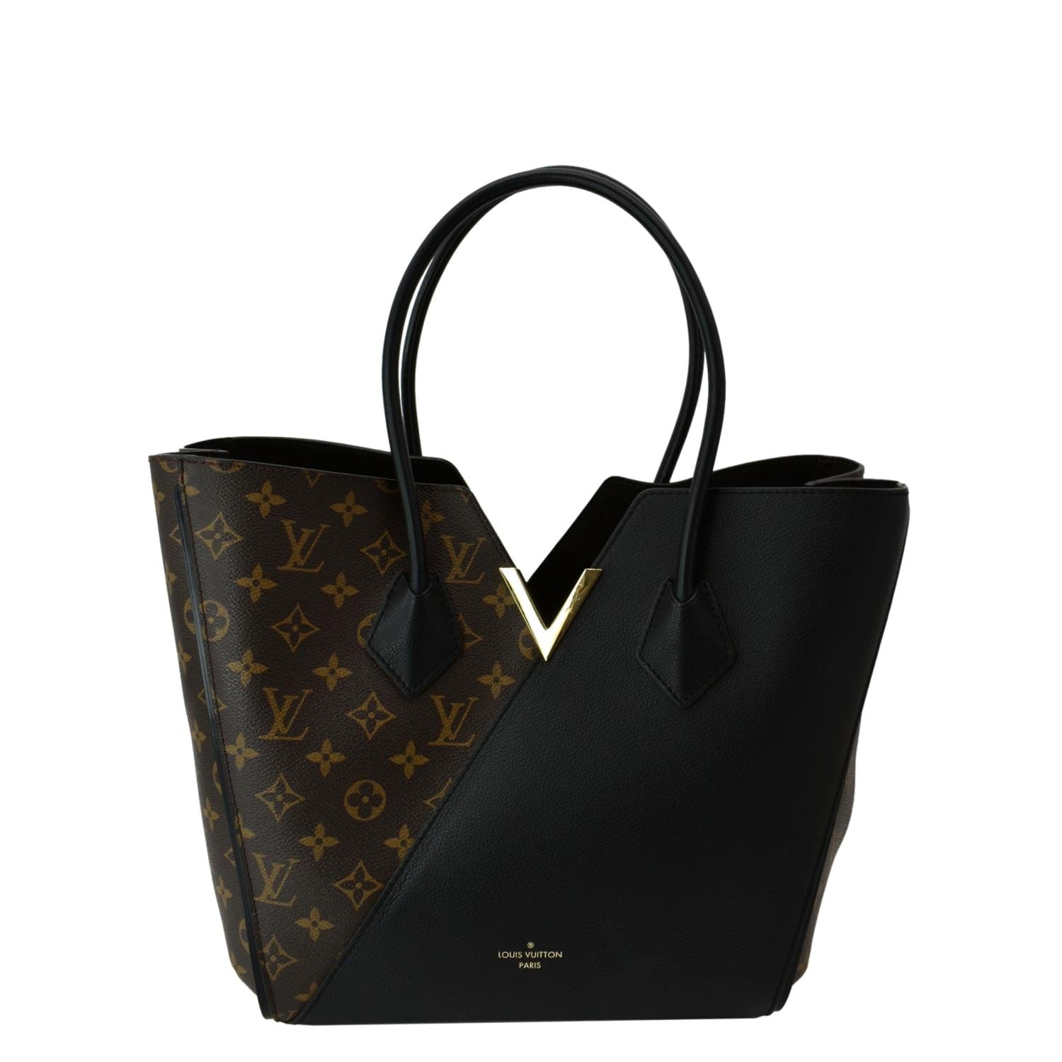 LOUIS VUITTON Kimono Monogram Leather Tote Bag Brown/Black