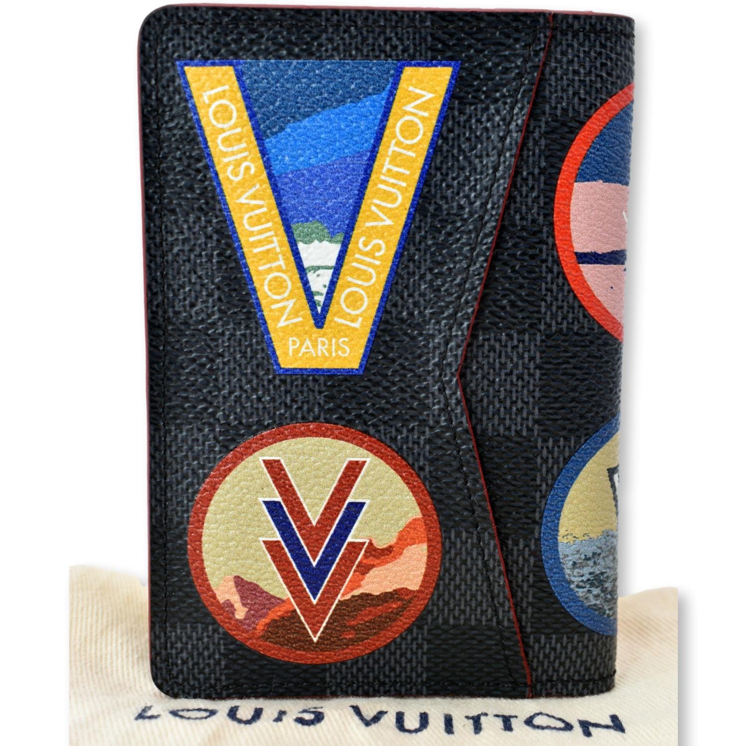 Pre-owned Louis Vuitton Pocket Organizer Damier Graphite