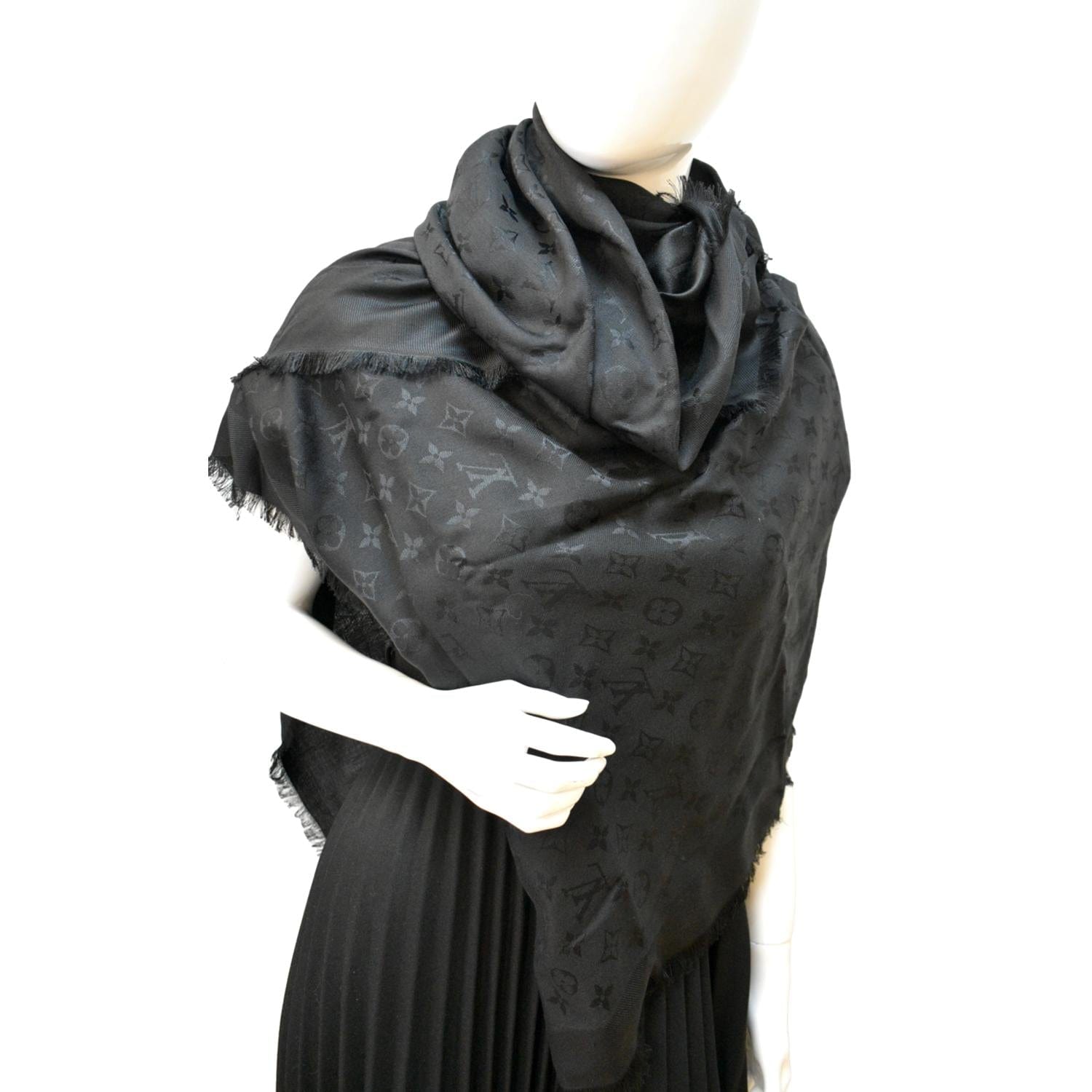 lv black scarf