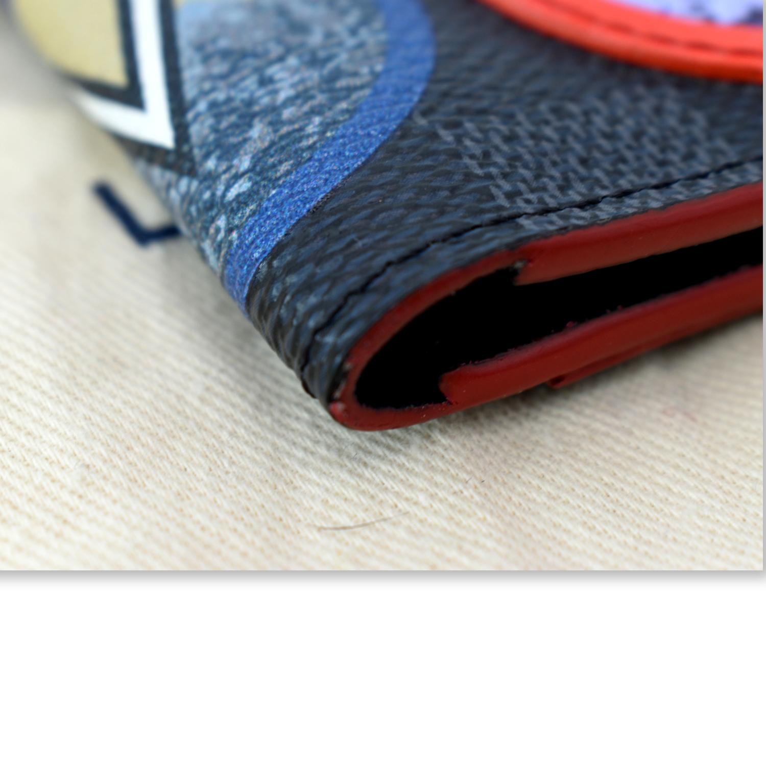 Louis Vuitton Black & Red Damier Graphite Pocket Organizer