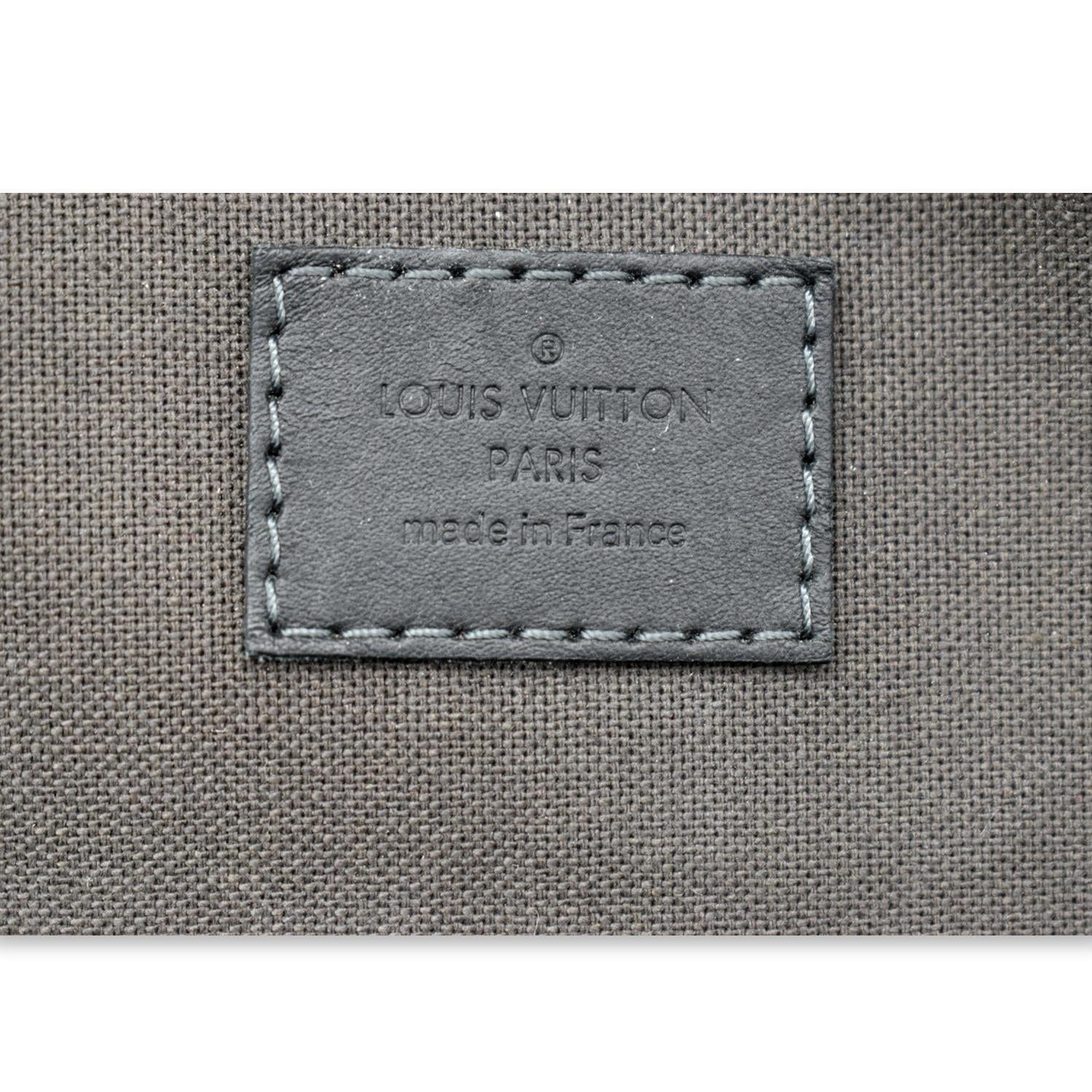 Louis Vuitton LV Dark gray/ black leather Damier Infini pocket organizer  wallet