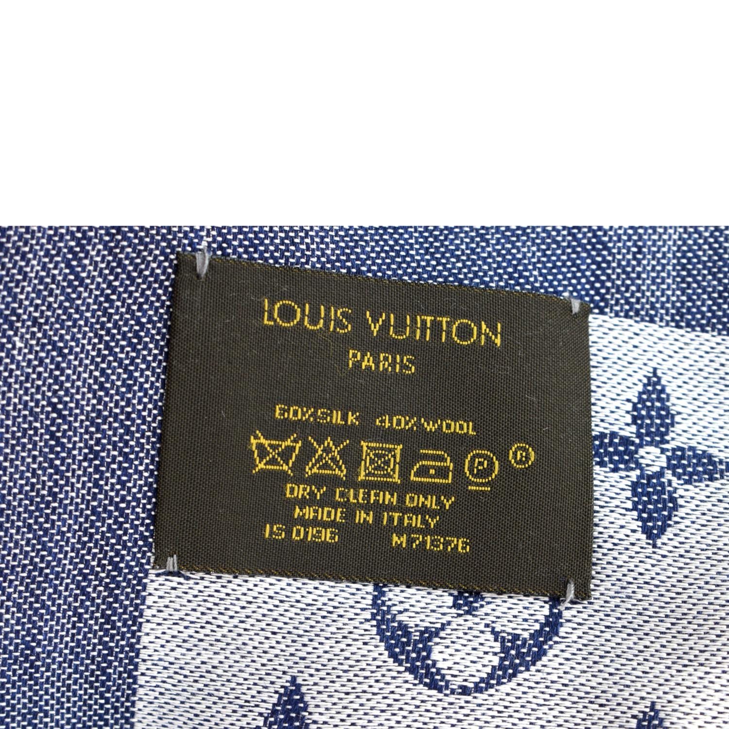 Louis Vuitton, Accessories, Louis Vuitton Mint Blue Denim Monogram Shawl  Scarf
