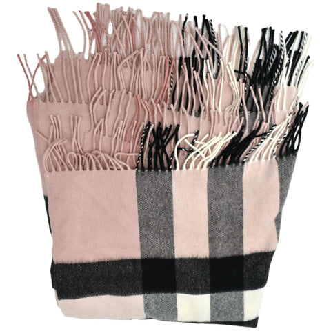 BURBERRY Check Scarf Wool Multicolor