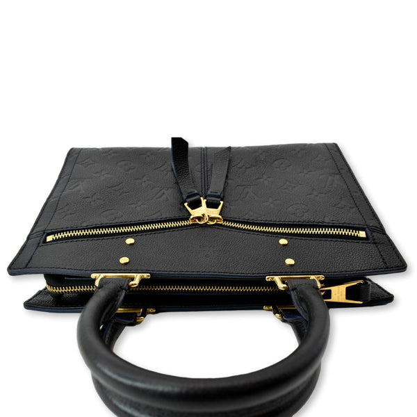 LOUIS VUITTON Sully PM Monogram Empreinte Leather Shoulder Bag Black
