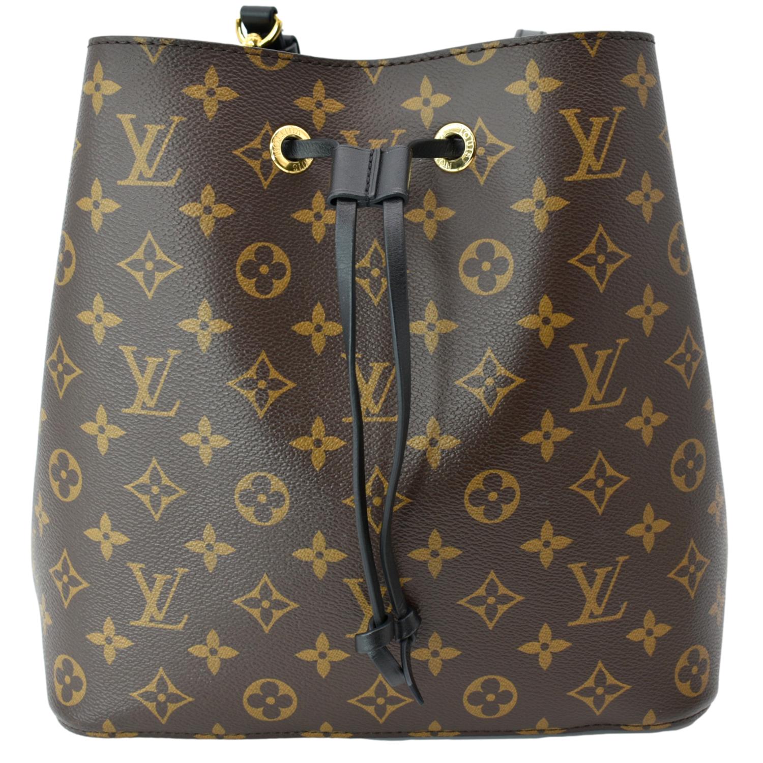 LOUIS VUITTON NeoNoe MM Monogram Canvas Shoulder Bag Brown