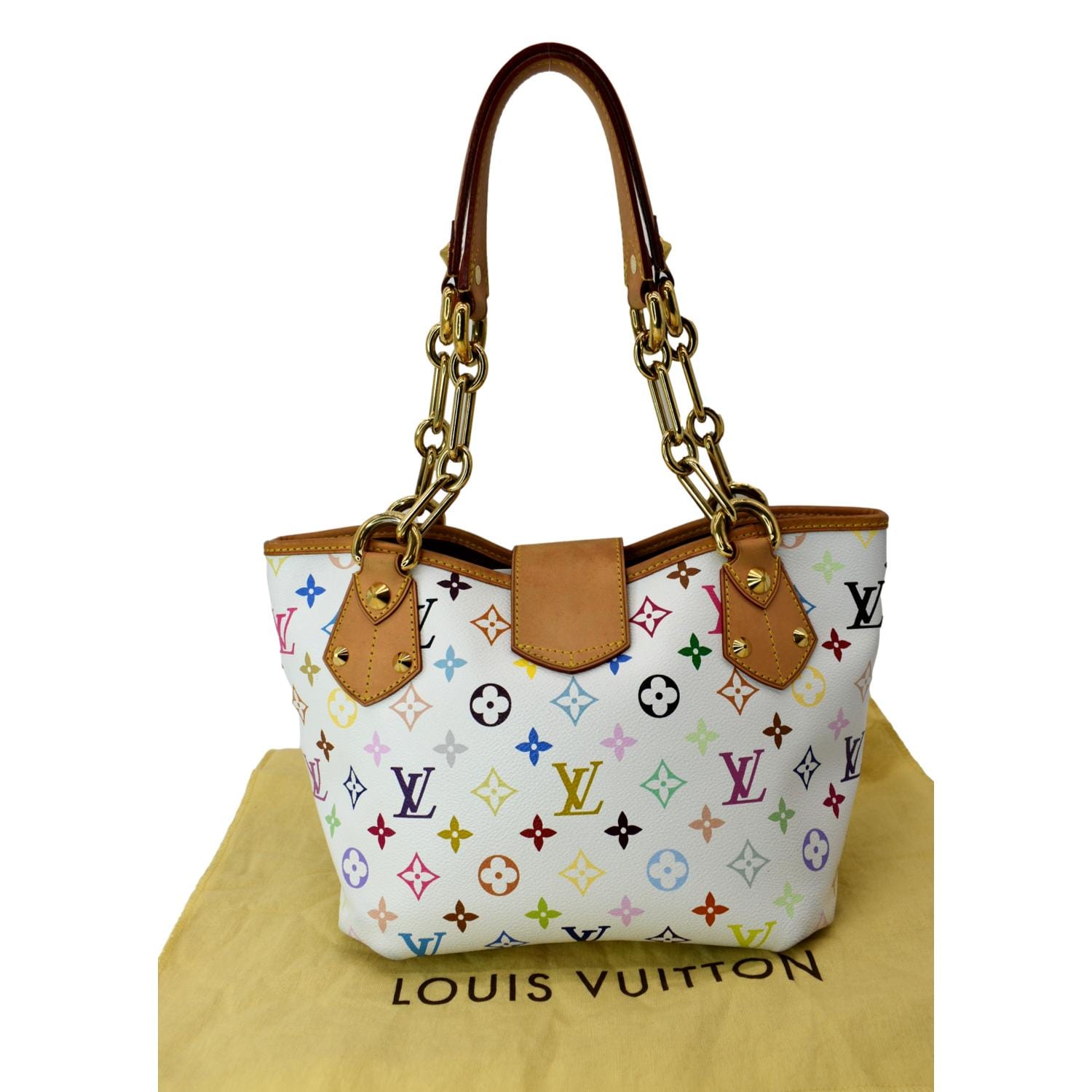 Louis Vuitton - Authenticated Montaigne Handbag - Cloth Multicolour Abstract for Women, Never Worn