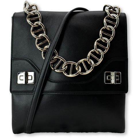 Prada Flap Turn Lock Shoulder Bag Black - Hot Deals