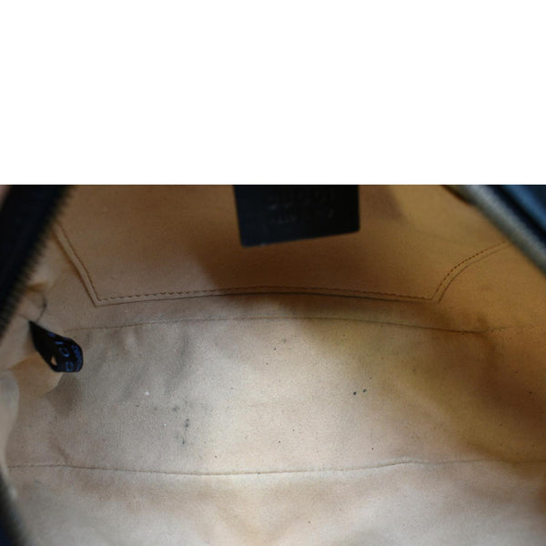 GUCCI GG Marmont Matelasse Small Leather Crossbody Bag Black 447632