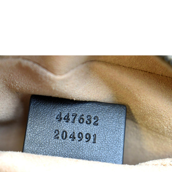 GUCCI GG Marmont Matelasse Small Leather Crossbody Bag Black 447632