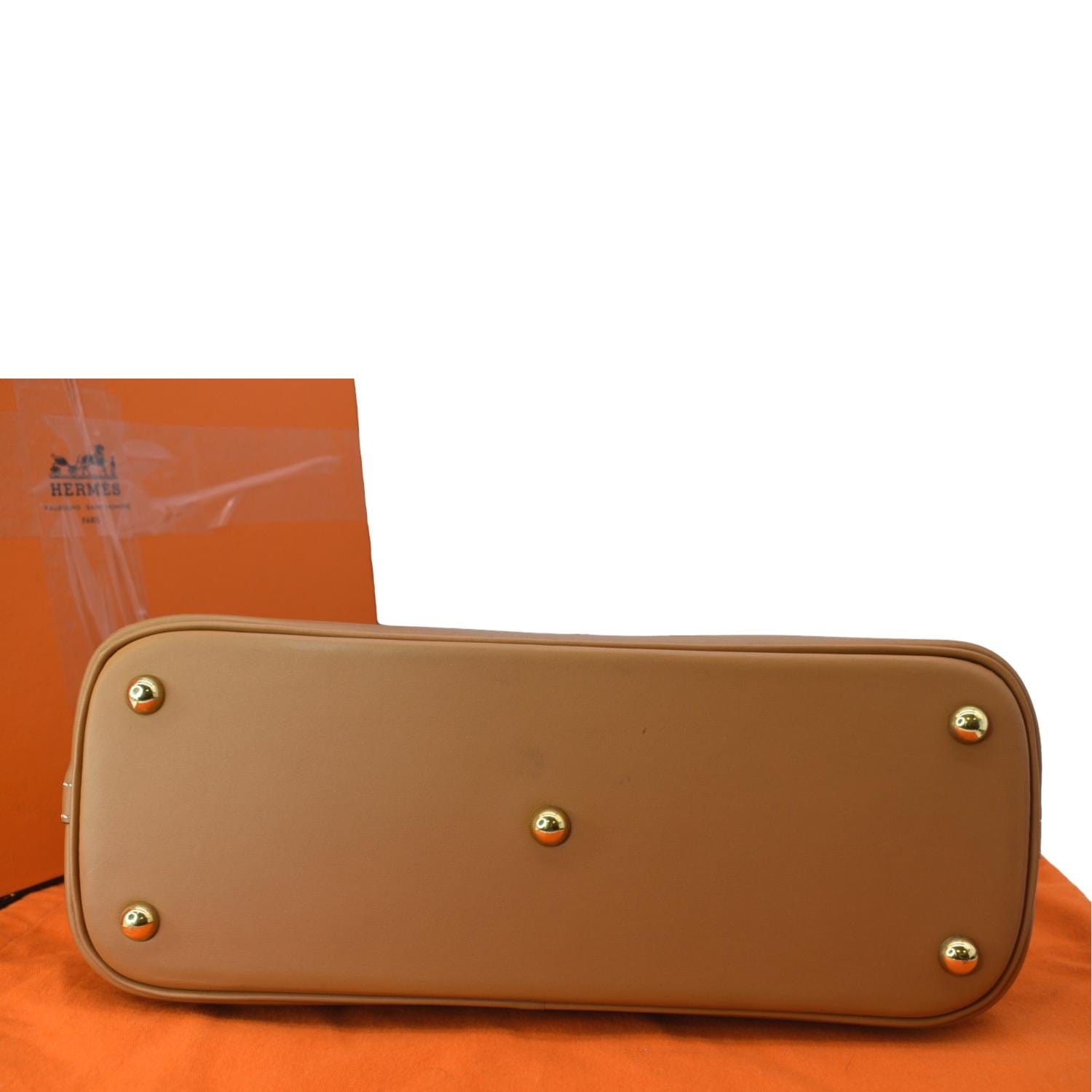 HERMES Bolide 31 Swift Leather Shoulder Bag Brown