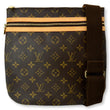 LOUIS VUITTON  Bosphore Pochette Monogram Canvas Shoulder Bag Brown