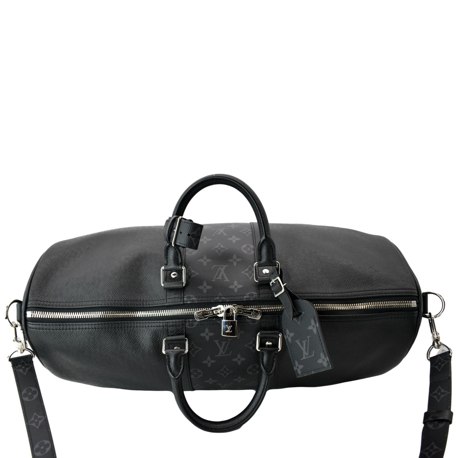 Louis Vuitton Travel Bag Meteor 50 Black Borealis in Calfskin Leather with  Black-tone - GB