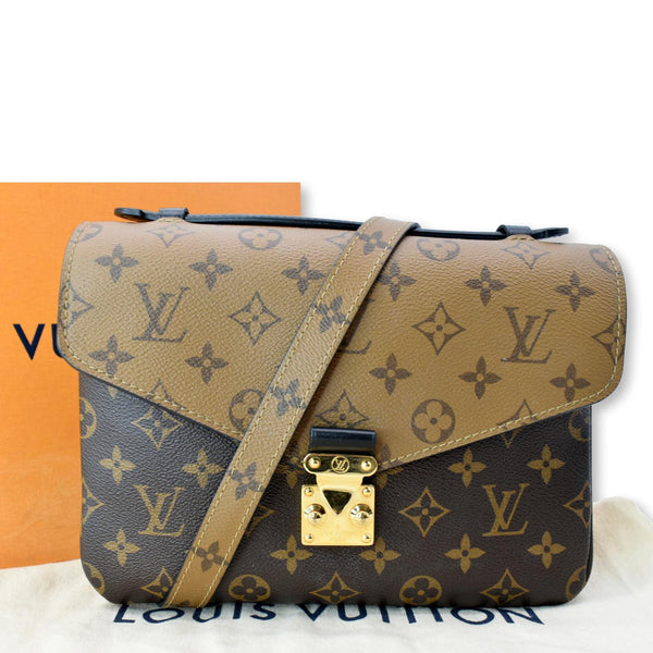 LOUIS VUITTON  Metis Pochette Reverse Monogram Canvas Crossbody Bag Brown