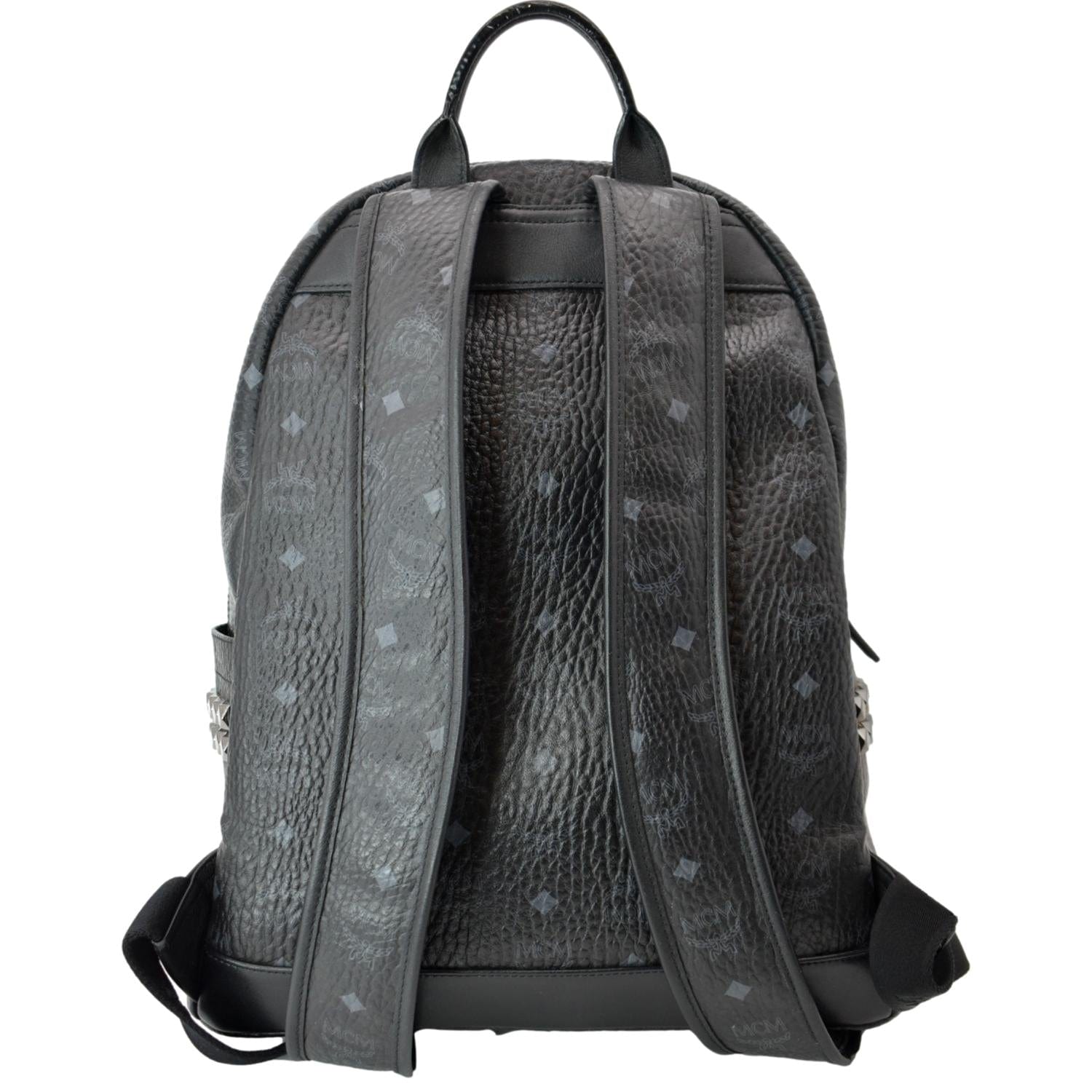 Authentic MCM Stark Classic Visetos Canvas Backpack Bag Black/Grey MCM Stark Classic Visetos Canvas Backpack Black main image 2