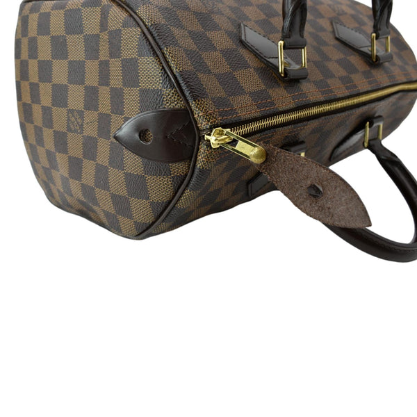 LOUIS VUITTON Speedy 30 Damier Ebene Satchel Bag Brown