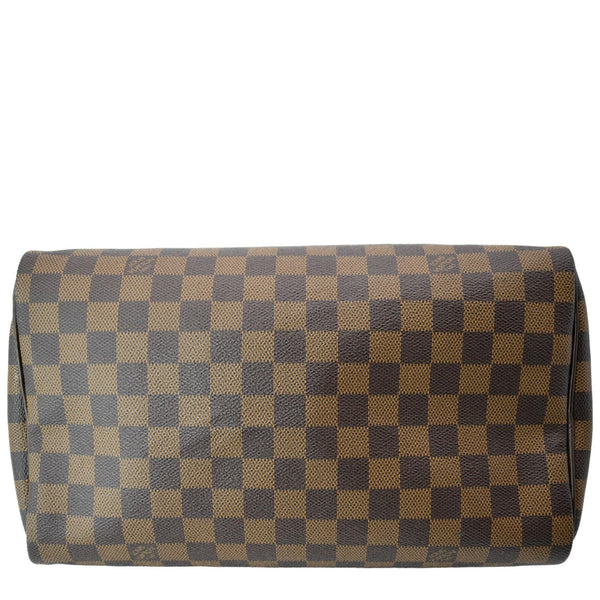 LOUIS VUITTON Speedy 30 Damier Ebene Satchel Bag Brown