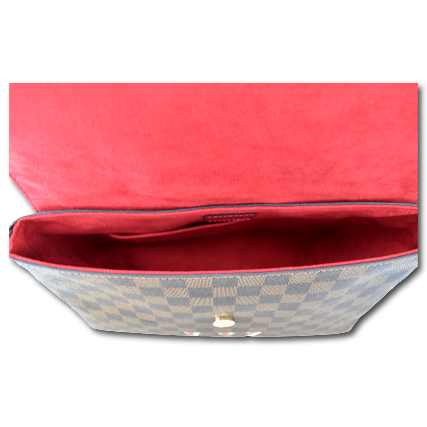 LV LV Women Beaubourg Bag in Damier Ebene Canvas Red in 2023