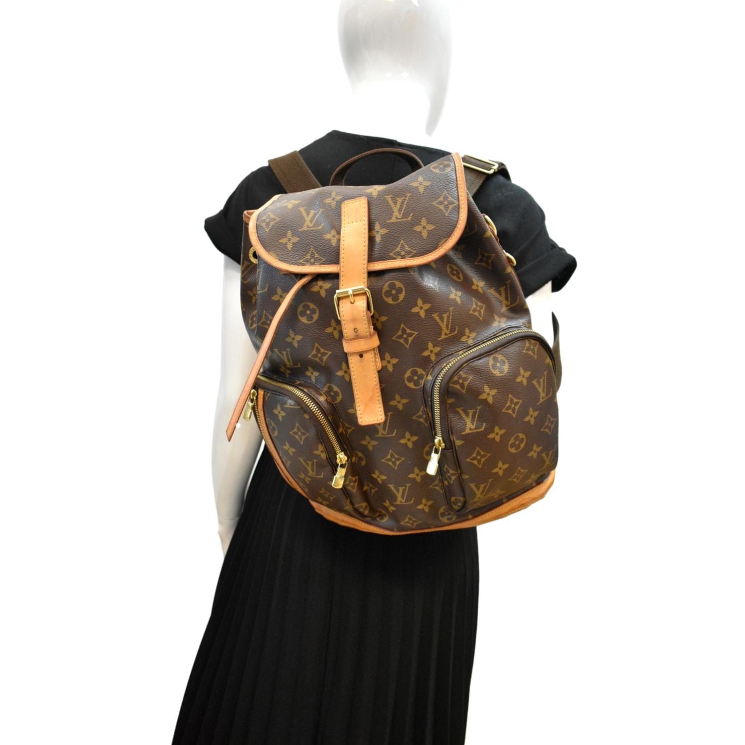 https stockx.com louis-vuitton-backpack-bosphore-monogram-brown LOUIS VUITTON Sac A Dos Bosphore Monogram Canvas Backpack Bag Brown