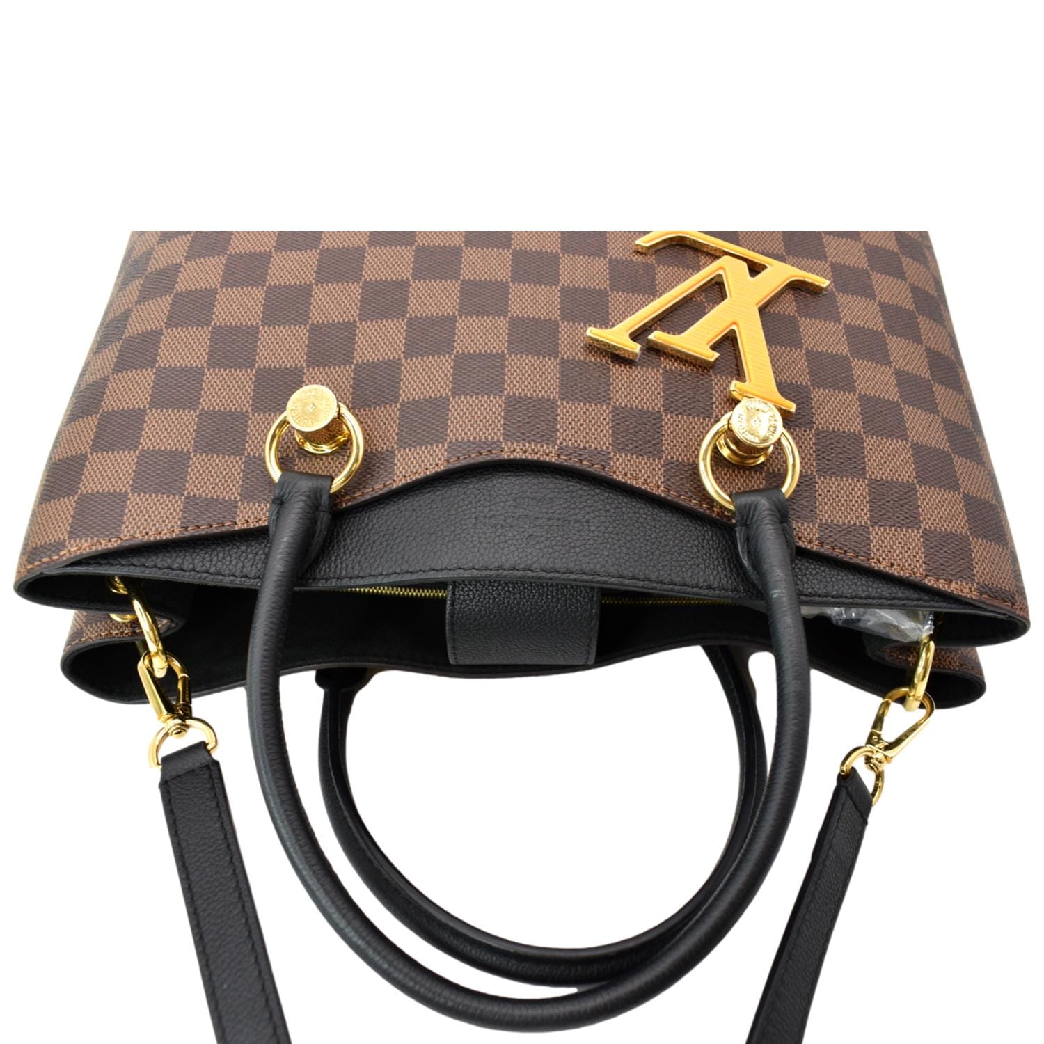 Louis Vuitton - Authenticated LV Riverside Handbag - Leather Brown Plain for Women, Good Condition