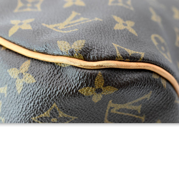 LOUIS VUITTON Delightful MM Monogram Canvas Hobo Bag Brown