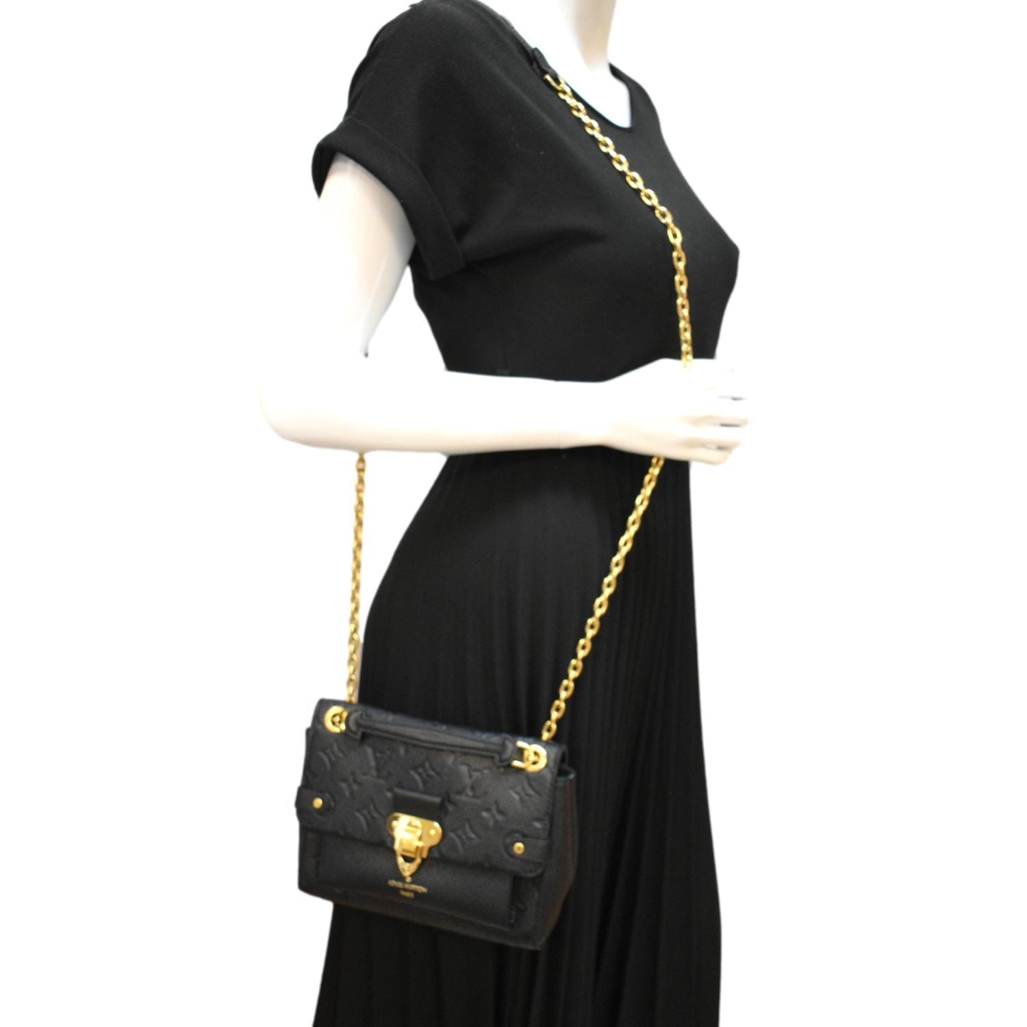 My fav-LV vavin bb black full leather gold chain bag #lvbag #lvbaglove, Lv Bag