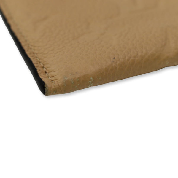 LOUIS VUITTON Curieuse Monogram Empreinte Leather Wallet Bronze