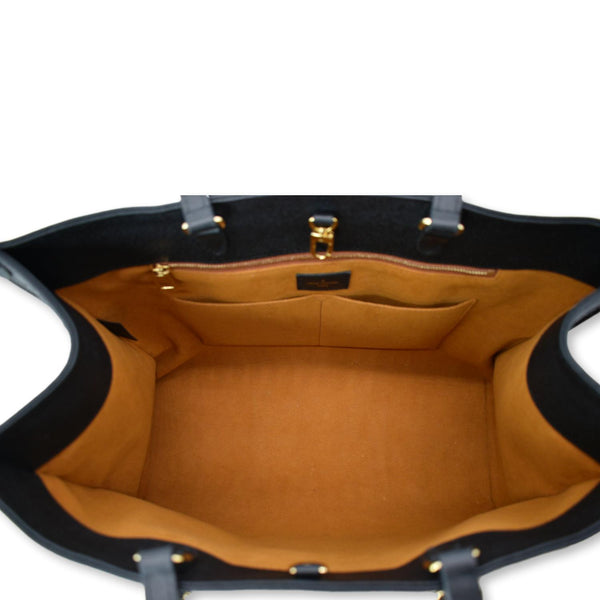 LOUIS VUITTON Onthego GM Monogram Empreinte Leather Tote Bag Black - Hot Deals