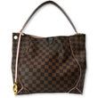 LOUIS VUITTON Caissa Damier Ebene Hobo Bag Rose Ballerine