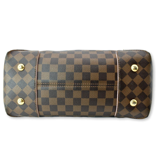 LOUIS VUITTON Caissa Damier Ebene Hobo Bag Rose Ballerine