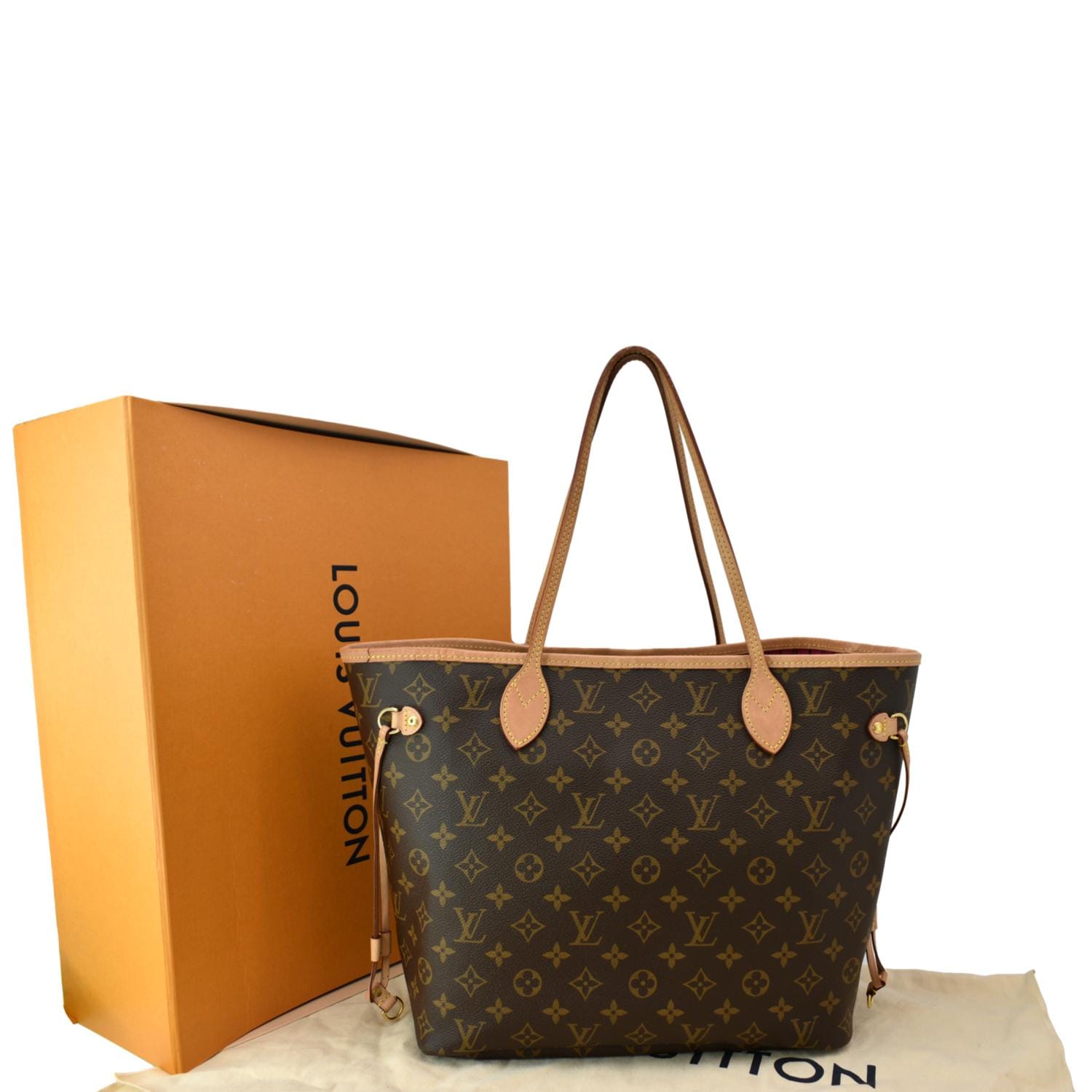 Louis Vuitton Neverfull MM Monogram Tote Bag - brown at 1stDibs