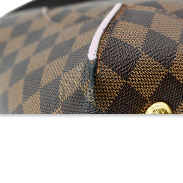LOUIS VUITTON Caissa Damier Ebene Hobo Bag Rose Ballerine