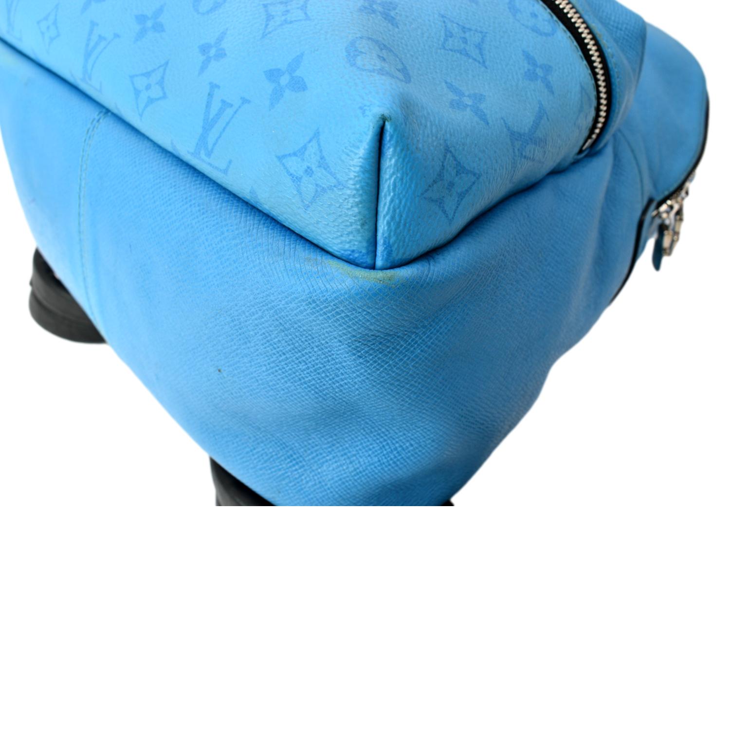 louis vuitton blue backpack