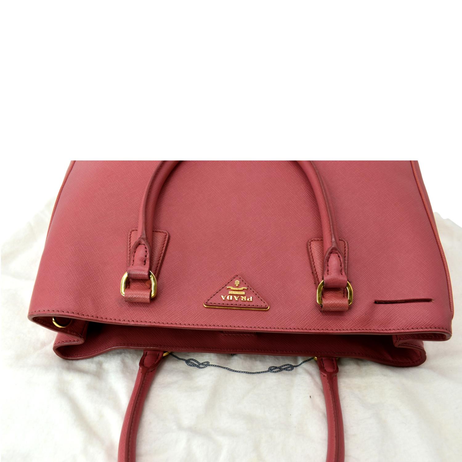 Prada Galleria Pink Leather Tote Bag (Pre-Owned)