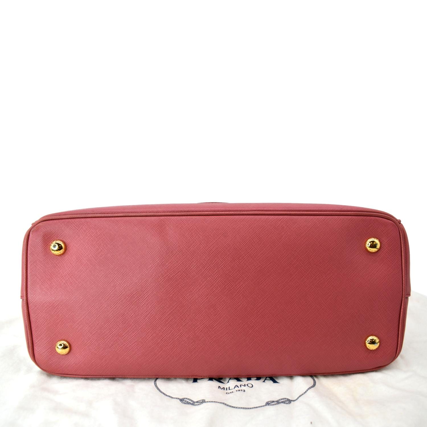 Prada Prada, Galleria tote bag in red saffiano leather.