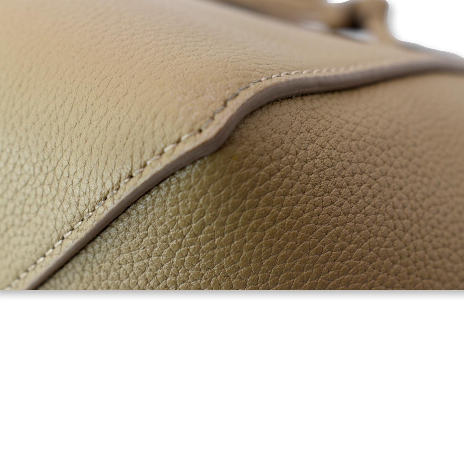 Celine Phantom Cabas Tote Cream Grained Leather Large Shoulder Bag