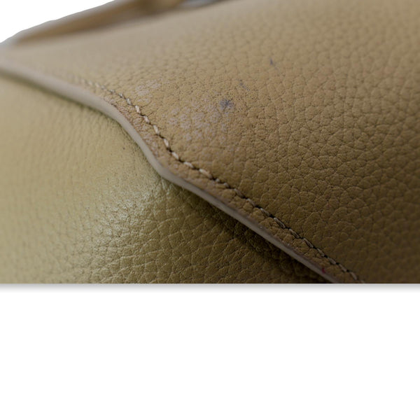 CELINE Cabas Phantom Grained Calfskin Leather Tote Bag Taupe