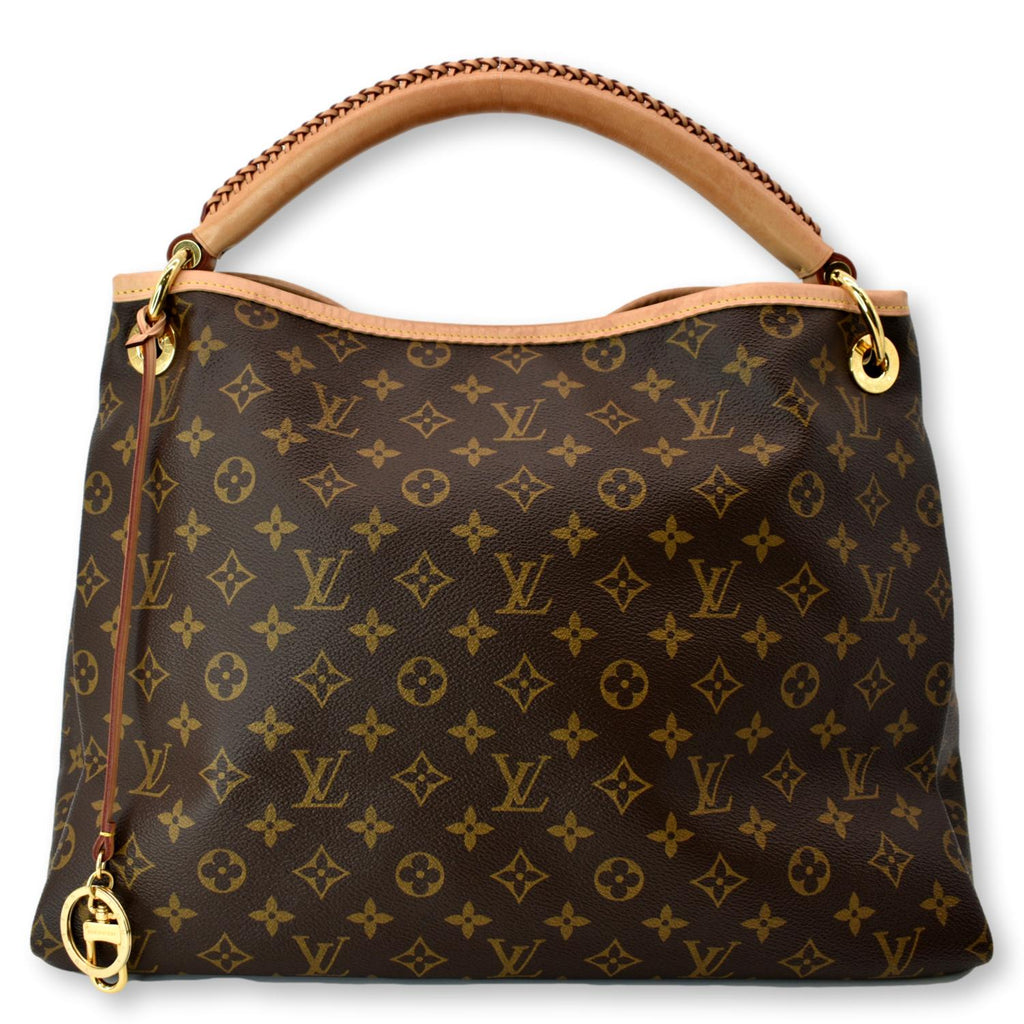 Louis+Vuitton+Artsy+Shoulder+Bag+MM+Brown+Canvas for sale online
