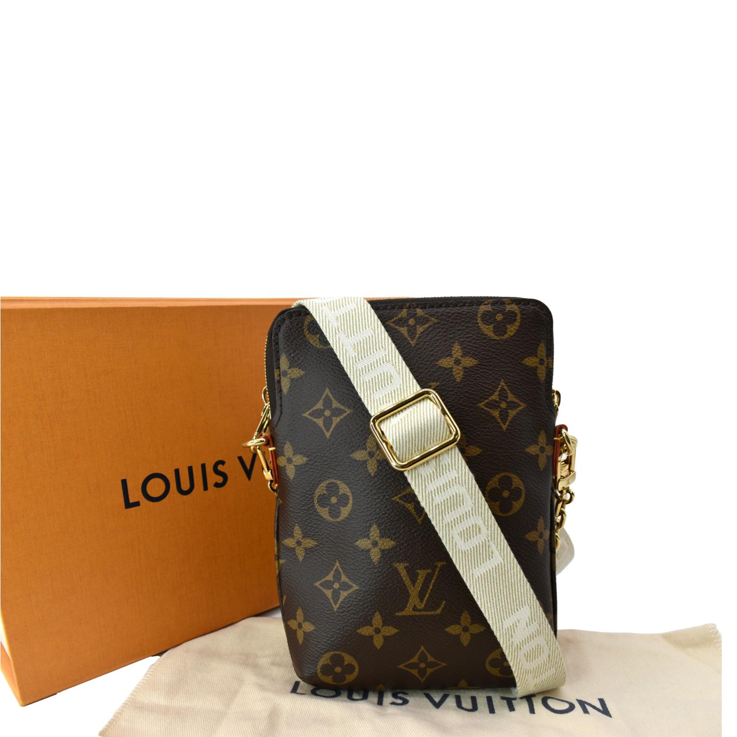 Louis Vuitton Monogram Utility Phone Sleeve Crossbody Bag - Brown Crossbody  Bags, Handbags - LOU673682
