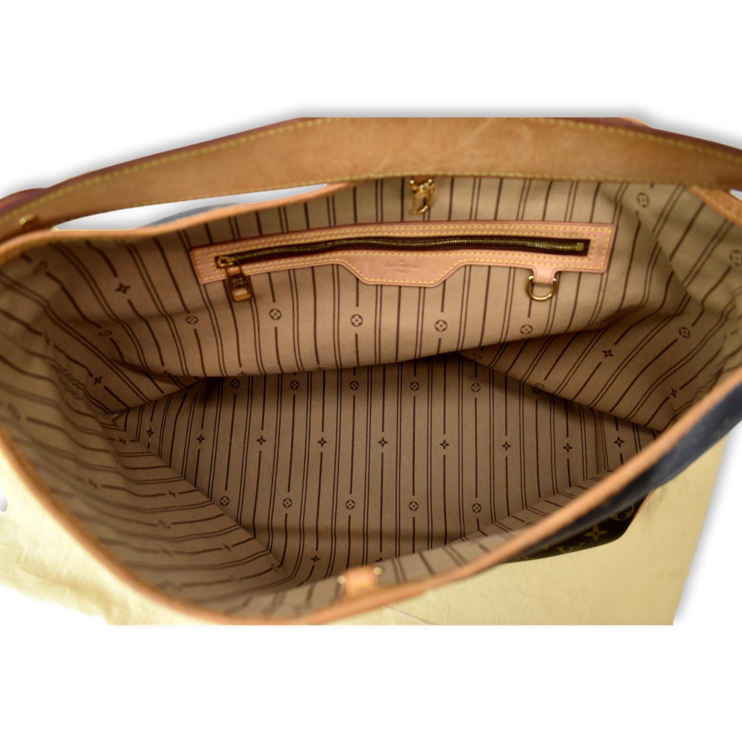 Delightful cloth handbag Louis Vuitton Brown in Cloth - 37302612