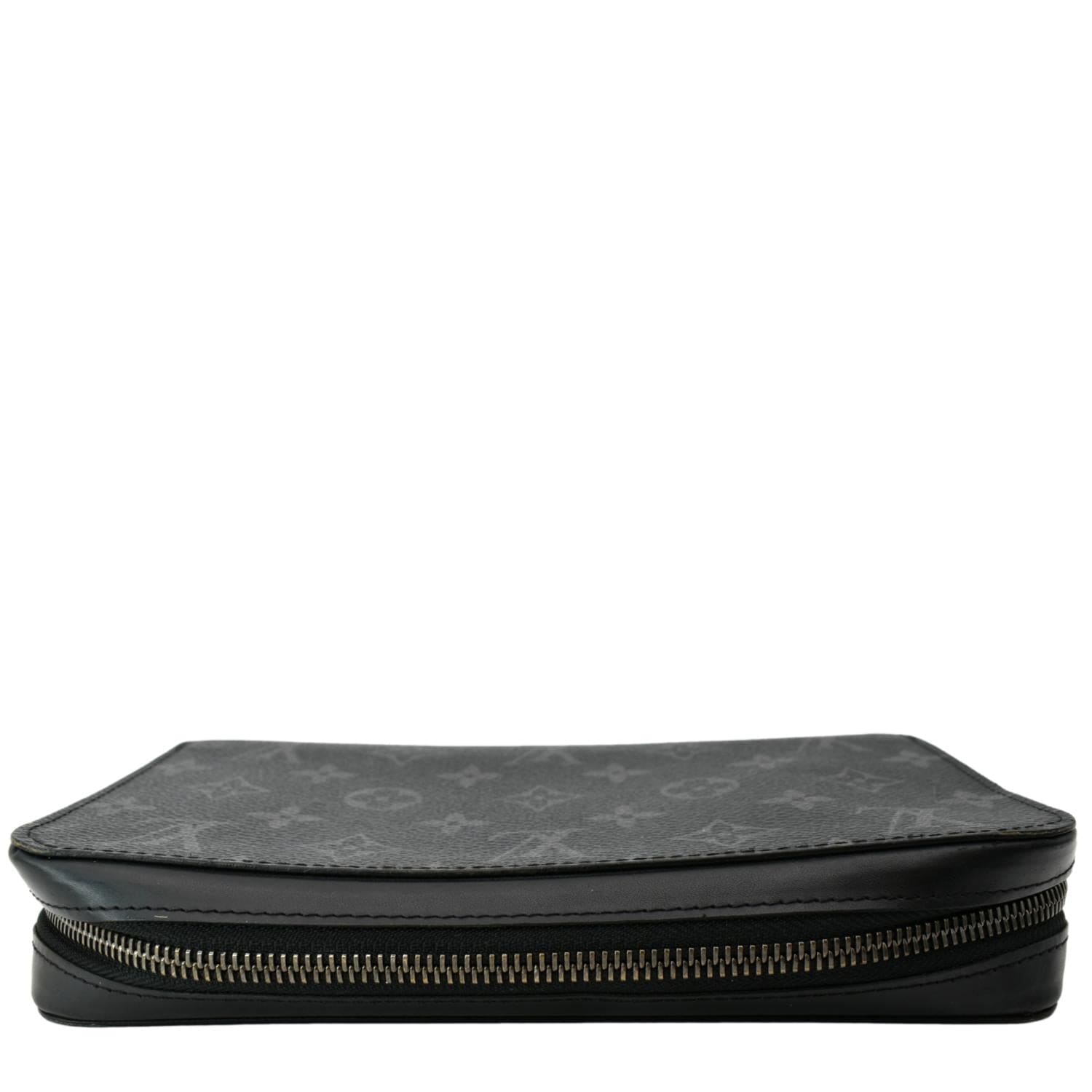 LOUIS VUITTON Monogram Eclipse Canvas Zippy Wallet Black