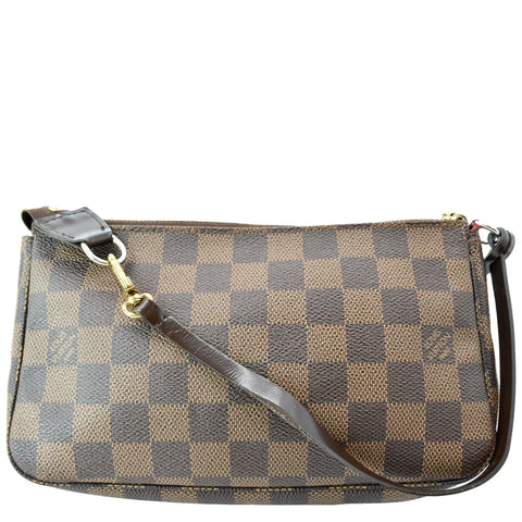LOUIS VUITTON Pochette Damier Ebene Accessories Pouch Brown