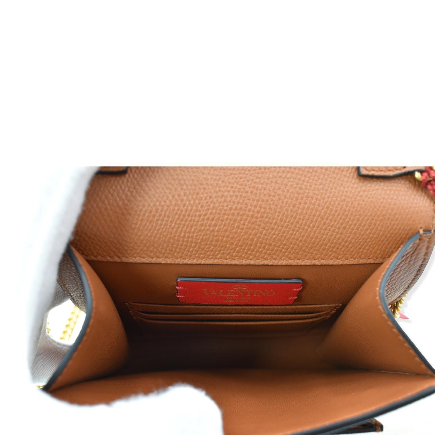 Vsling leather handbag Valentino Garavani Orange in Leather - 32164833