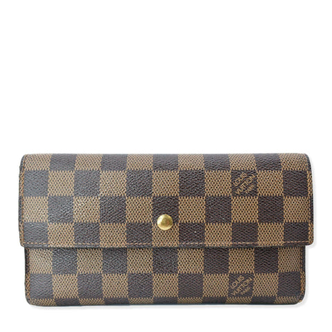 LOUIS VUITTON Sarah Monogram Canvas Wallet Brown
