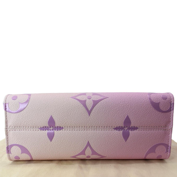 LOUIS VUITTON Onthego PM Monogram Coated Canvas Tote Sunrise Pastel