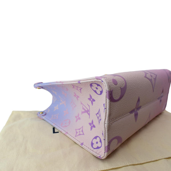 LOUIS VUITTON Onthego PM Monogram Coated Canvas Tote Sunrise Pastel