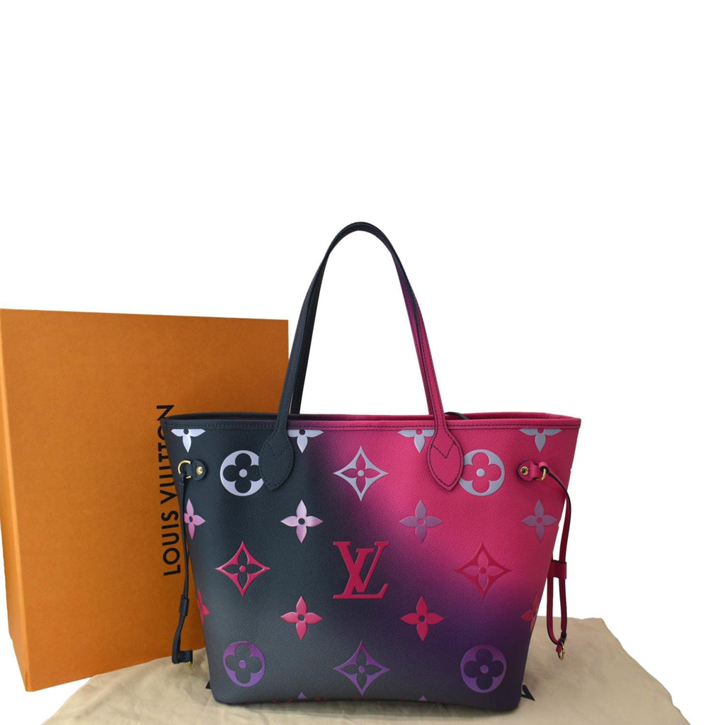 Pre-owned Louis Vuitton Fall For You Neverfull Mm Tote Bag In Black