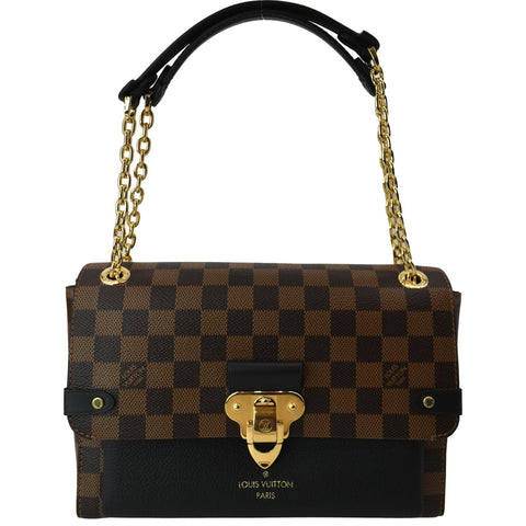 LOUIS VUITTON Vavin PM Damier Ebene Shoulder Bag Brown