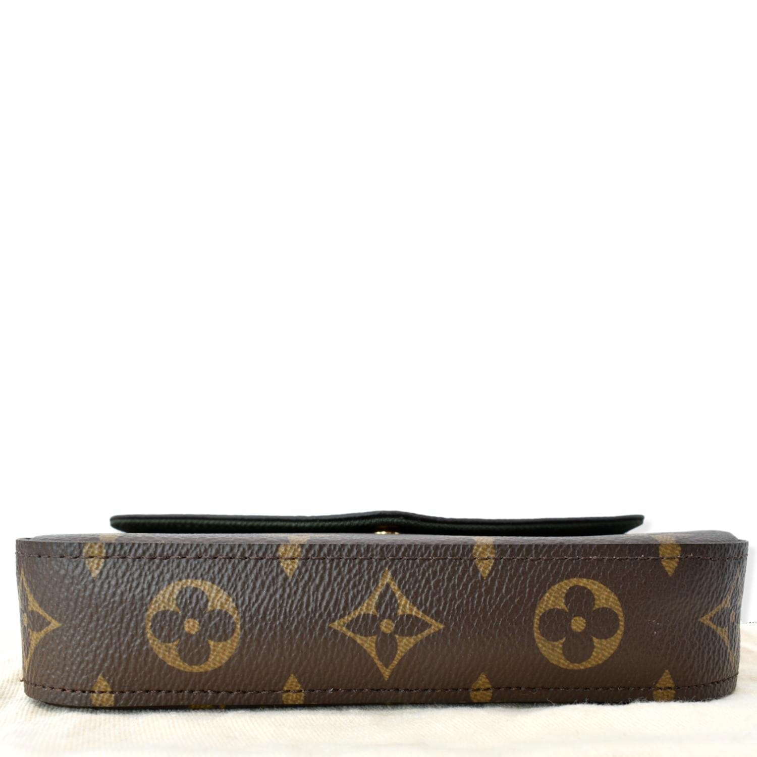 Louis Vuitton Felicie Strap & Go Handbag Monogram Canvas Brown 1845653